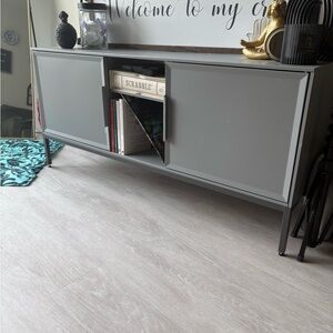 Modern Gray Storage Cabinet